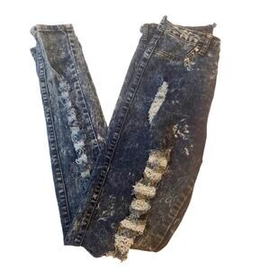 VIP Jeans Distressed Skinny Y2K Denim Jeans Sz 5/6